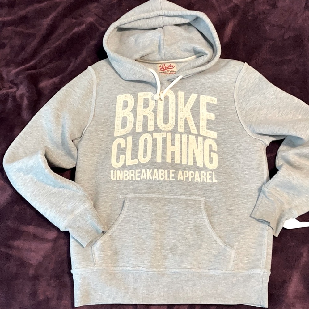 Gently worn Broke Clothing Co. hoodie